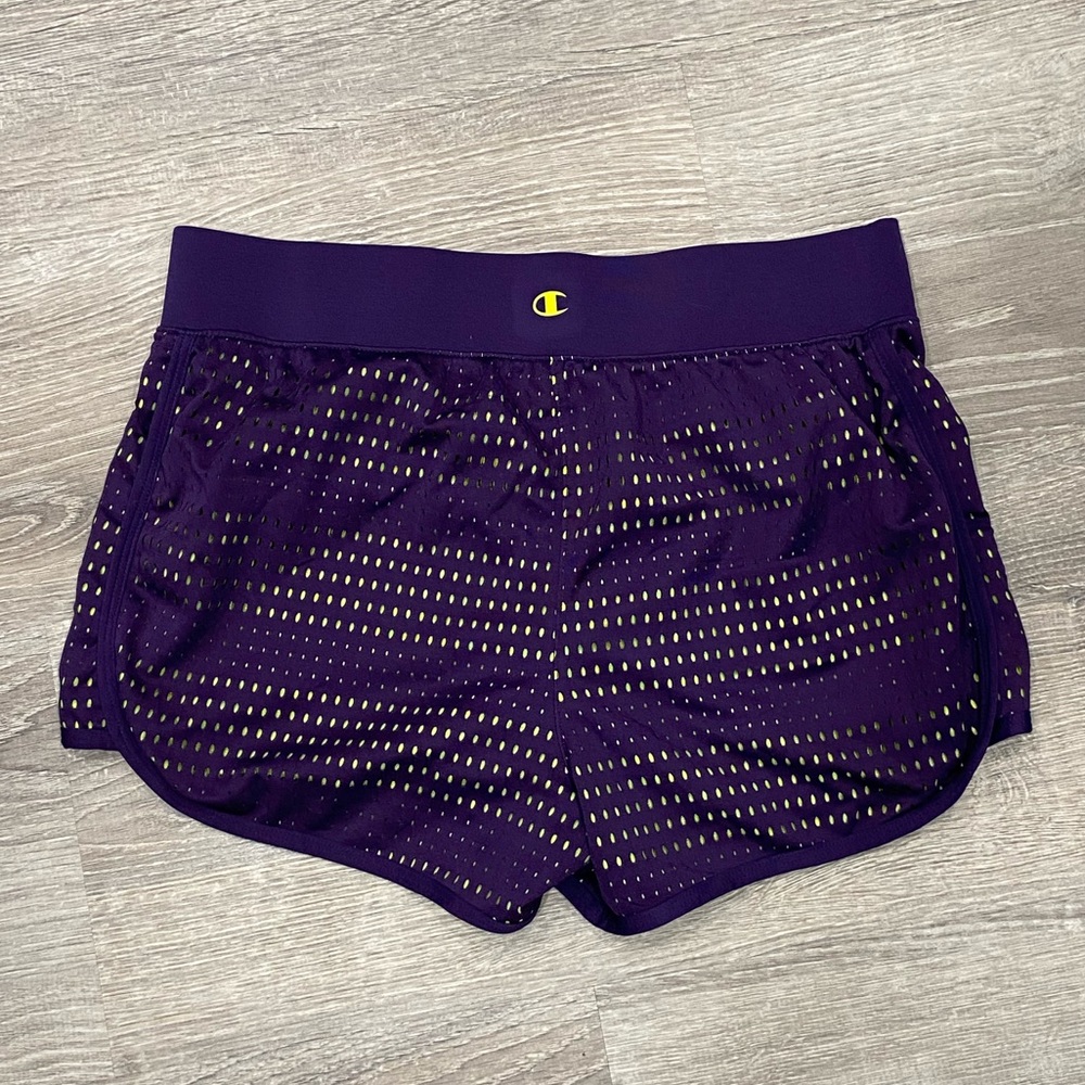Champion Purple & Lime Athletic Shorts - Picture 3 of 3